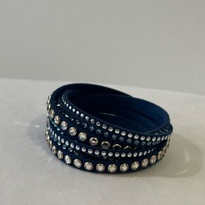 Swarovski Blue Crystal Wrap Bracelet